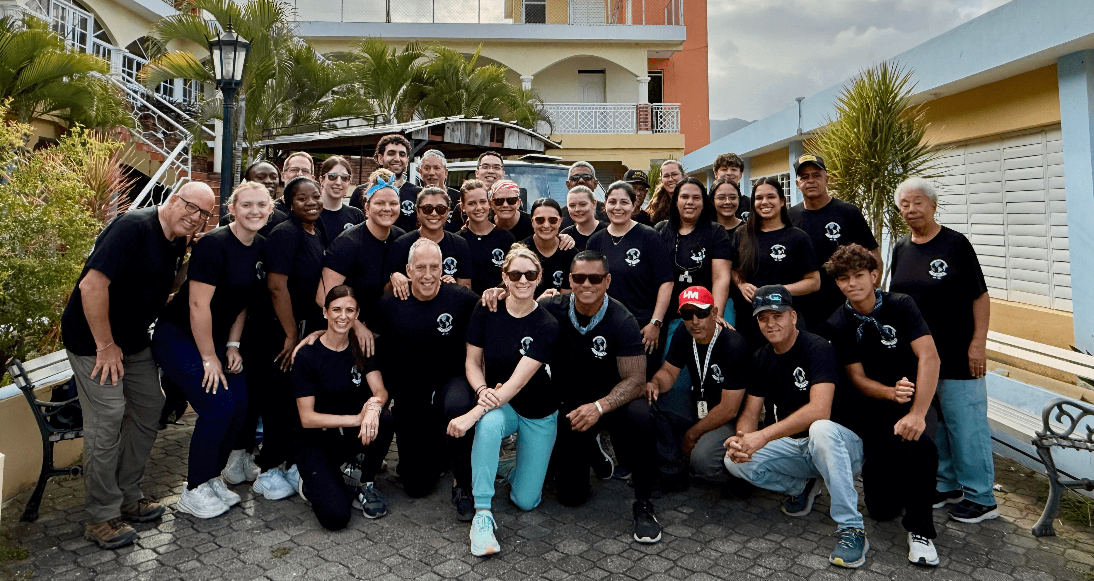 DDMP Dental Mission team in the Dominican Republic posing together before serving rural communities